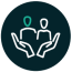 Pictogramme Integration of migrants and refugees