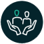 Pictogramme Integration of migrants and refugees